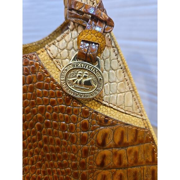 Brahmin Handbags Sophie Honey Tricolor Fairhaven, MA Handcrafted Italian Leather - Picture 6 of 16